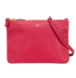 Trio Small Crossbody, &pound;450, Handbags, Pink, Leather, Front view